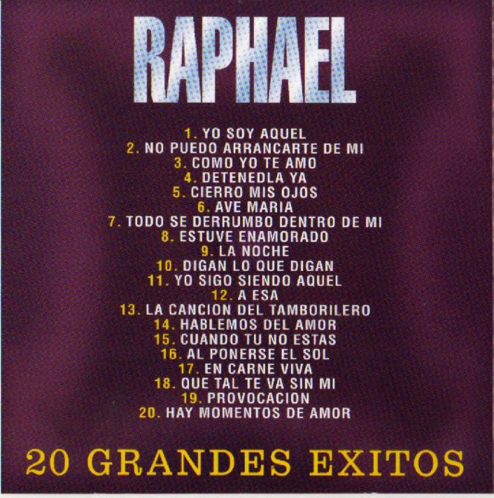 Carátula trasera del disco